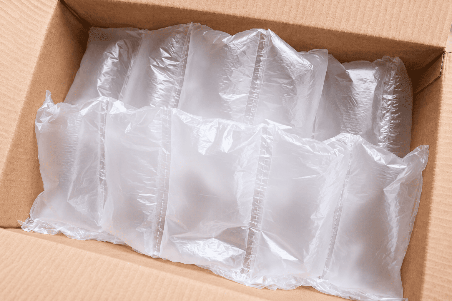 Cushioning produced using conventional sealing