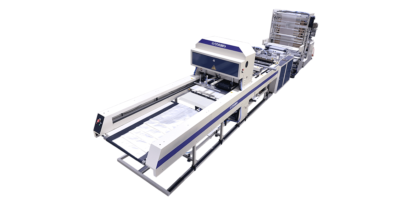 COSMO SAP-28 fully automatic high speed disposable plastic apron making machine
