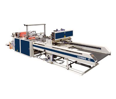 2 Servo Driven System 2 Lines T-Shirt Bags & Bottom Seal Bags Making Machine / SCB-800-L2S / SCB-1100-L2S