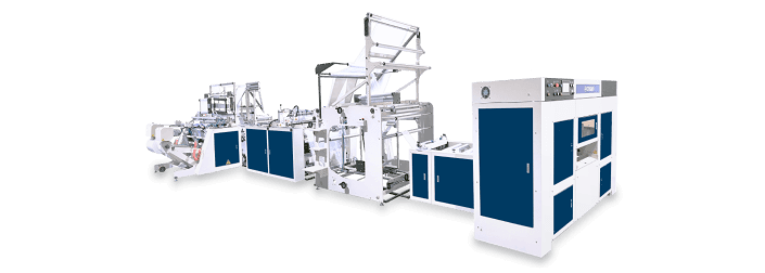 Two Functioned Single line & Two lines Core-less Garbage Bags-on-Roll Making Machine