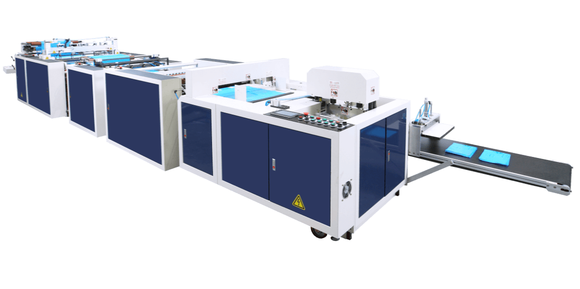 Fully Automatic 3 Fold T-shirt & Garbage Bag Making Machine Fully Automatic 3 Fold T-shirt & Garbage Bag Making Machine