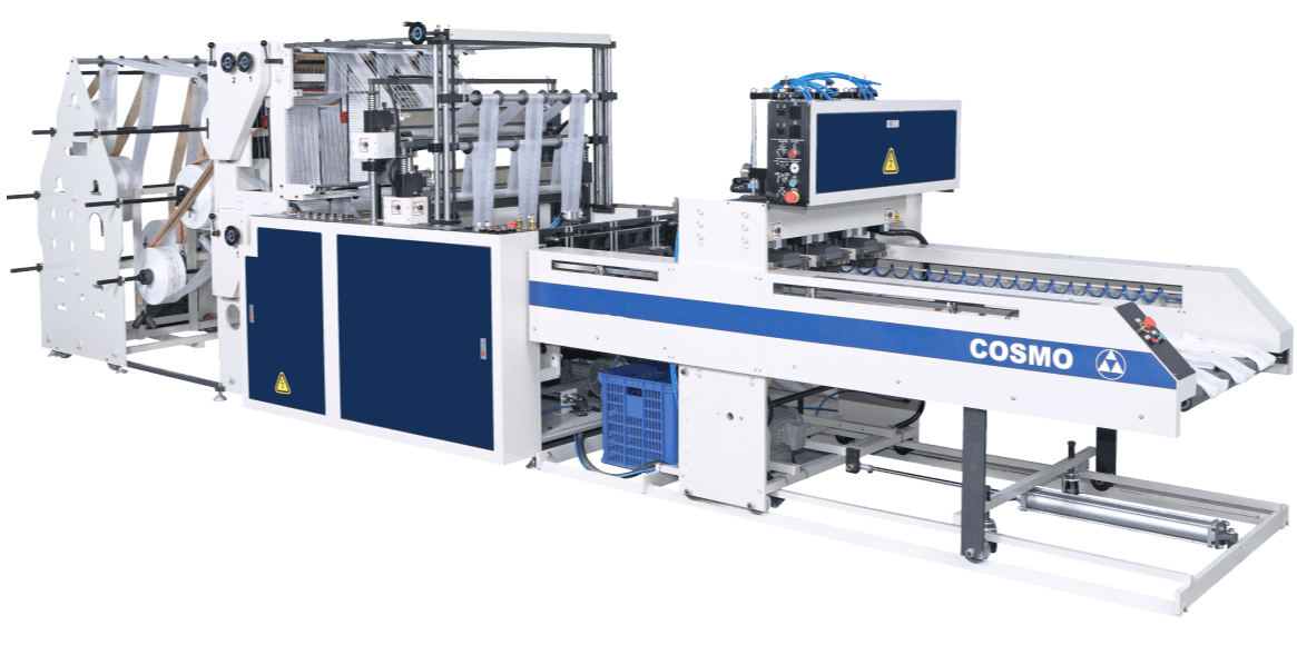 Fully Automatic 6 Tracks T-Shirt Bag & Bottom Seal Bag Making Machine