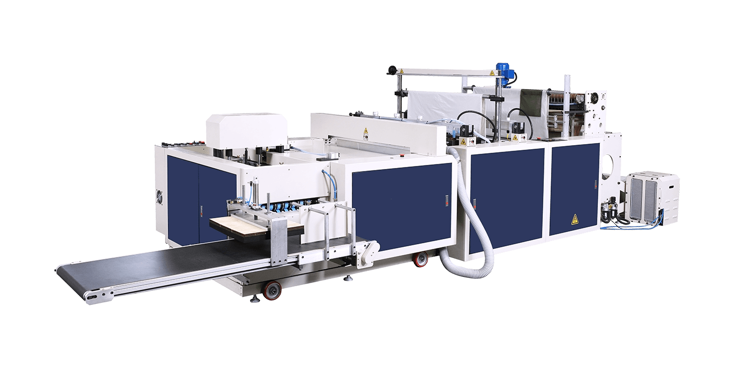 Fully Automatic 3 / 4 Fold Bottom Seal Garbage Bags Making Machine Fully Automatic 3 / 4 Fold Bottom Seal Garbage Bags Making Machine