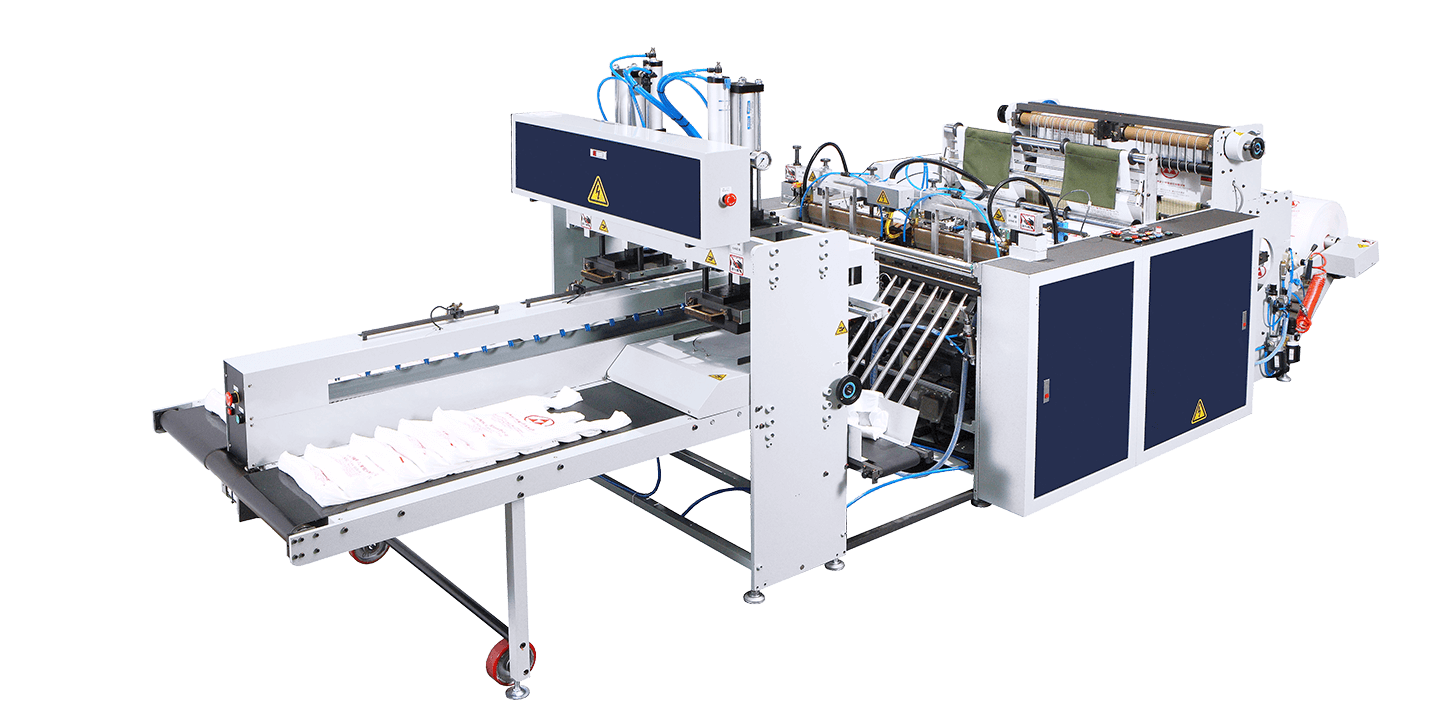 Fully Automatic High Speed 2 Lines T-Shirt Bag Making Machine