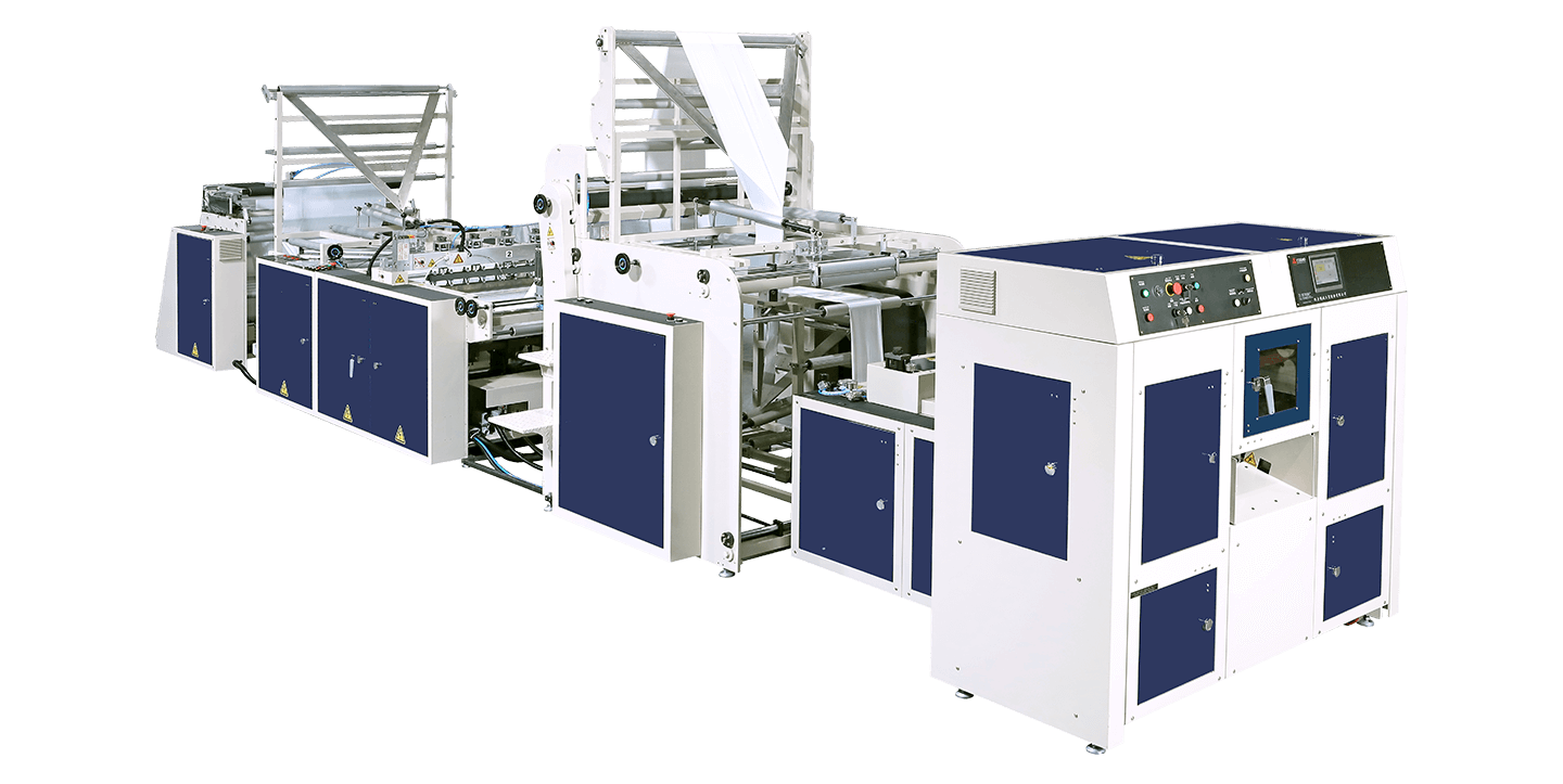 Fully Autimatic Single Line Coreless (V, C, N, M Fold) S Shape Bag & Perforation Garbage Bag on Roll Making Machine