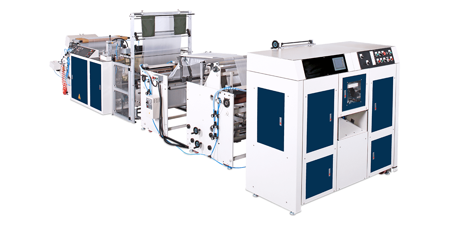 Fully Automatic High Speed Single Line Coreless (V, C, N, M Fold) Garbage Bag on Roll & Table Sheet on Roll Making Machine Fully Automatic High Speed Single Line Coreless (V, C, N, M Fold) Garbage Bag on Roll & Table Sheet on Roll Making Machine