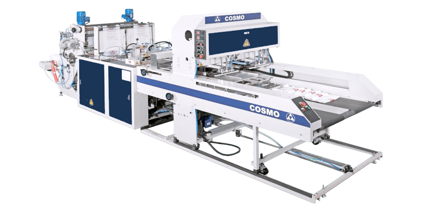 Fully Automatic High Speed 2 Lines T-Shirt Bag Making Machine