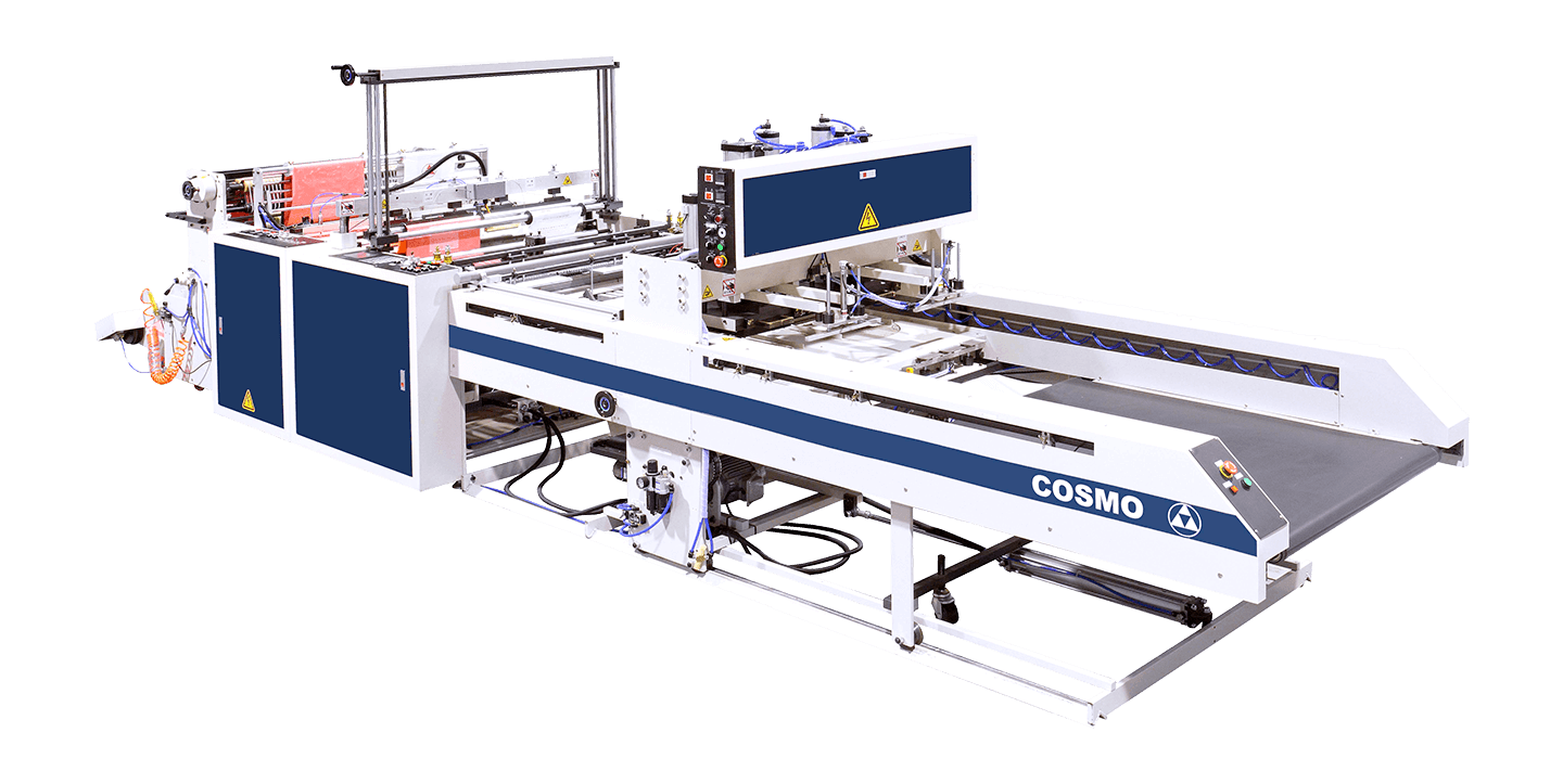 2 Servo Driven System 2 Lines T-Shirt Bag & Bottom Seal Bag Making Machine 2 Servo Driven System 2 Lines T-Shirt Bag & Bottom Seal Bag Making Machine