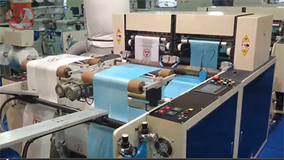 Fully Automatic High Speed With Core & Coreless Bag-on-Roll Making Machine / STRCR-40-